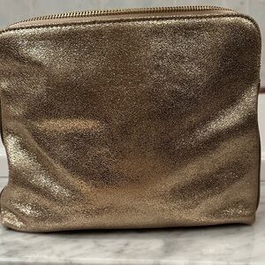 India Hicks Gold Crackle Insider Bag